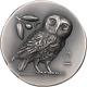 2021 Cook Islands $5 Athena's Owl 1 Oz. 999 Silver Antiqued Coin 999 Made