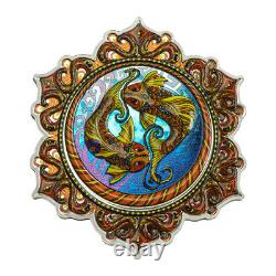 2021 Fish of the 2nd Chakra Phil Lewis 2oz Colorized Silver Solomon Islands Coin