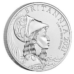2021 Great Britain £2 Britannia Premium BU 1 oz Silver Coin 7,500 Made