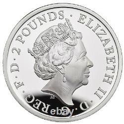 2021 Great Britain £2 Britannia Proof 1 oz Silver Coin 2,900 Made
