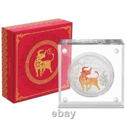 2021 Lunar Year of the Ox 1oz Pure Silver Proof Coin Niue