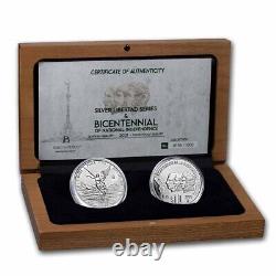 2021 Mexico 2-Coin Silver Independence Set with Box & COA SKU#248804