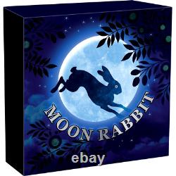 2021 Moon Rabbit oriental culture collection 50 grams pure silver coin