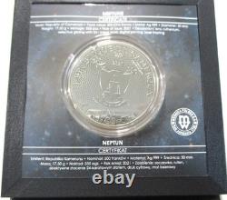 2021 Neptune Planet Solar System Silver Coin 500 Francs Republic Of Cameroon