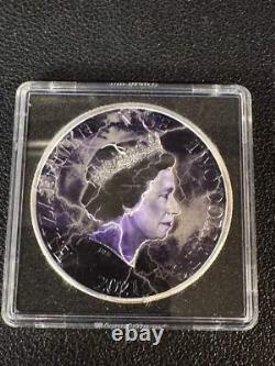 2021 Niue Empress 1oz Colorized. 999 Silver Coin