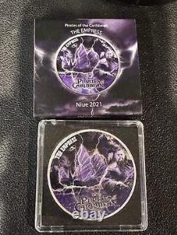 2021 Niue Empress 1oz Colorized. 999 Silver Coin