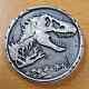 2021 Niue Jurassic World 2oz High Relief Antiqued Silver Coin Park T-rex