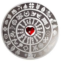2021 Niue'The World Folklore Symbols' Love. 999 Silver Prooflike Coin