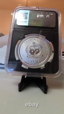 2021 Samoa Silver 2 Tala SEAHORSE NGC graded MS70 1 oz 999 Silver