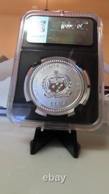 2021 Samoa Silver 2 Tala SEAHORSE NGC graded MS70 1 oz 999 Silver