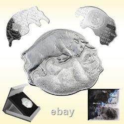 2021 Solomon Islands $2 Bull vs. Bear 1 oz Silver 2 Coin Set Mintage 2,000