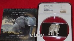 2021 Solomon Islands Animals of Africa ELEPHANT NGC Reverse PF 69 Silver 999 wow