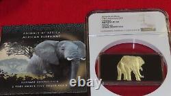 2021 Solomon Islands Animals of Africa ELEPHANT NGC Reverse PF 69 Silver 999 wow