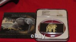2021 Solomon Islands Animals of Africa ELEPHANT NGC Reverse PF 69 Silver 999 wow