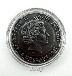 2021 Zorro 2 oz pure silver coin