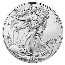 2022 1 oz Silver American Eagle $1Coin BU(Lot of 5)