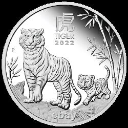 2022 Australia PROOF Lunar Year of the Tiger 1oz Silver $1 Coin Series3