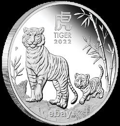 2022 Australia PROOF Lunar Year of the Tiger 1oz Silver $1 Coin Series3