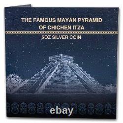 2022 Nicaragua 5 oz Silver Mayan Pyramid Shaped Coin SKU#259506