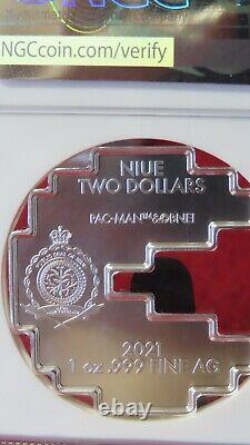 2022 Niue $2 Pac-Man NGC MS67.999 Silver Video Game Coin New Zealand