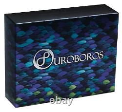 2022 OUROBOROS 2oz $2 Silver Antiqued Colored Coin Australia