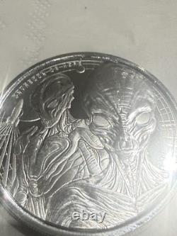 2022 Republic of Ghana 20 Cedis The Grey 1 Troy Oz. 999 Fine Silver Coin