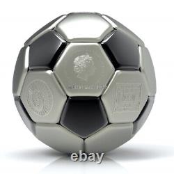 2022 Soccer Ball Spherical 3 oz silver coin Solomon Islands
