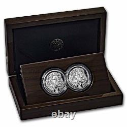 2022 South Africa 2-Coin Silver Big Five Lion Proof Set SKU#247305