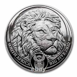 2022 South Africa 2-Coin Silver Big Five Lion Proof Set SKU#247305