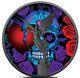 2023 1 Oz Silver Mexican Love Kills Libertad Ruthenium Colored Coin
