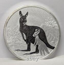2023 2 oz Australian. 999 Silver Coin Mother & Baby Kangaroo/ Queen Elizabeth