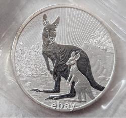 2023 2 oz Australian. 999 Silver Coin Mother & Baby Kangaroo/ Queen Elizabeth