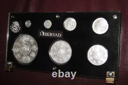 2023 7-Coin Mexican Silver Libertad Set (Magnificent Seven Display Case) 8.9 oz