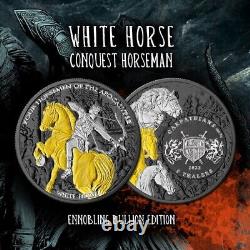 2023 Carpathian Four Horsemen of the Apocalypse White Horse 1 oz Silver Coin