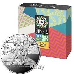 2023 FIFA Womens World Cup AU-NZ $1 Fine Silver Proof Coin Mintage 2023 RAM