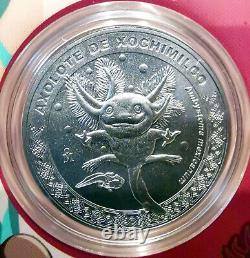 2023 MEXICO CITY ZOO centy. 7 BU ANIMAL NICKEL ed. Pcs. In folder + postal sheet