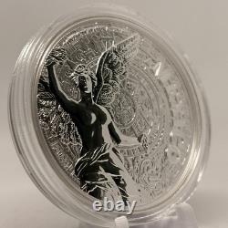 2023 Mexico 2 oz Silver Medal Independence With COA & Wood Box One of 500