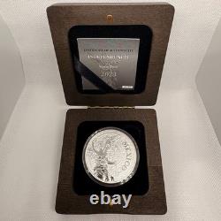 2023 Mexico 2 oz Silver Medal Independence With COA & Wood Box One of 500
