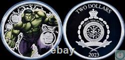 2023 Niue $2 1oz Silver Marvel Hulk Proof Coin