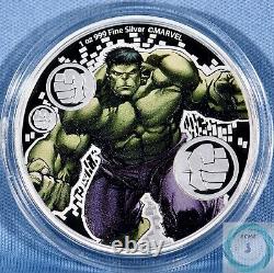 2023 Niue $2 1oz Silver Marvel Hulk Proof Coin