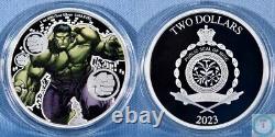 2023 Niue $2 1oz Silver Marvel Hulk Proof Coin