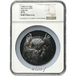 2023 Palau EAGLE OWL HUNTERS BY NIGHT 1/2 Kilo Silver Coin MS 70