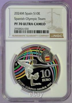 2024M Spain S10E Spanish Olympic Team NGC PF 70 UC Highest Grade
