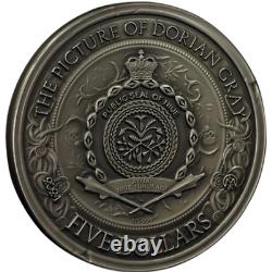 2024 2 oz THE PICTURE OF DORIAN GRAY (GILT) Silver Coin Niue