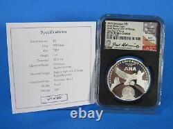 2024 Ascension Island, Coin, Chicago ANA WFOM NGC Pf 70 Ucam FDOI Iskowitz Sig