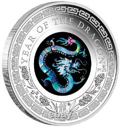 2024 Australia Opal Series Lunar Year of the Dragon 1oz Silver Proof $1 Coin