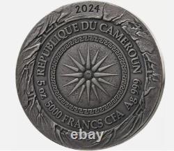 2024 Cameroon 5 oz Silver Great Commanders Alexander the Great NGC 70 FR