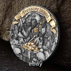 2024 Cameroon TREASURE ISLAND 2 oz Silver Coin