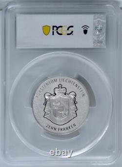 2024 Liechtenstein Silver 2 Oz 100 Years of the Swiss Franc PCGS SP70 FDOI Rhine