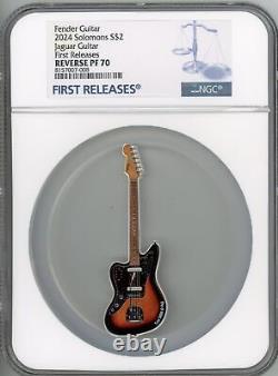 2024 PAMP 1oz Proof Fender Jaguar Silver Coin NGC 70 FR